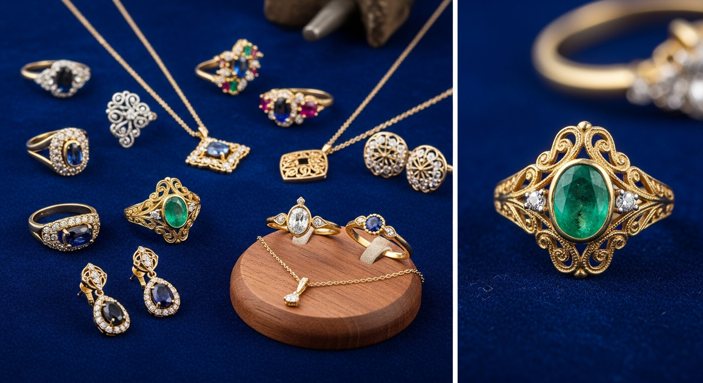 Vue rapprochée de boucles d'oreilles créoles en or véritable, illustrant l'élégance accessible.